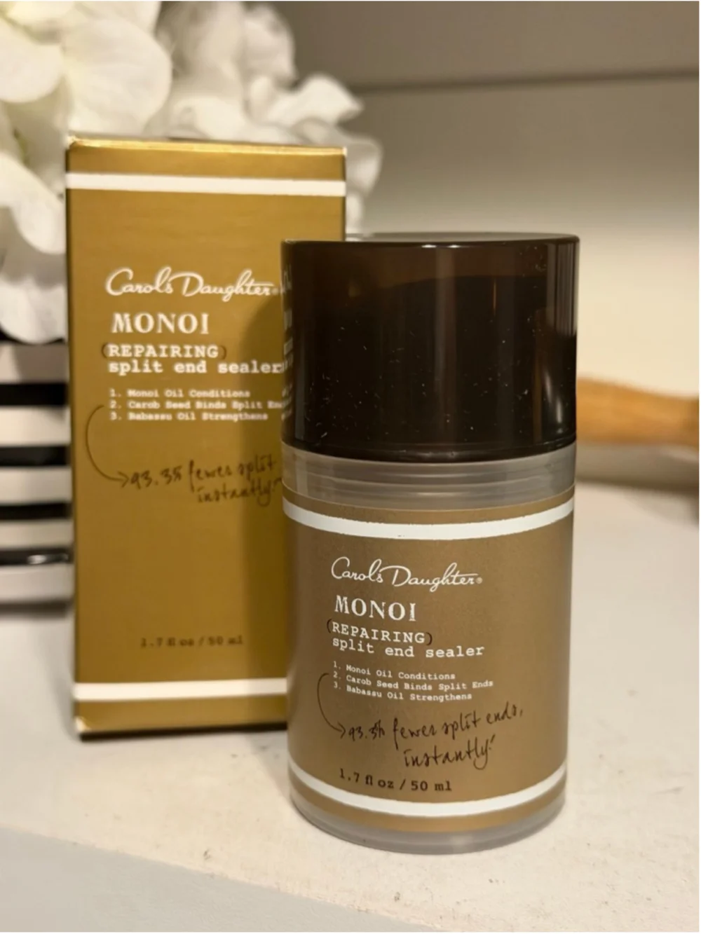 New CAROLS DAUGHTER MONOI REPAIRING SPLIT END SEALER 1.7 FL OZ